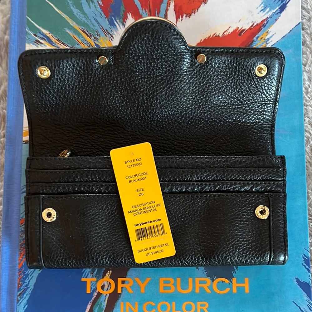Tory Burch Black Leather Wallet - Picture 5 of 8